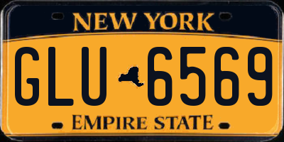 NY license plate GLU6569