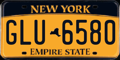 NY license plate GLU6580