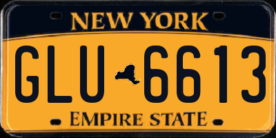 NY license plate GLU6613