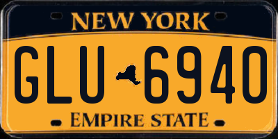 NY license plate GLU6940