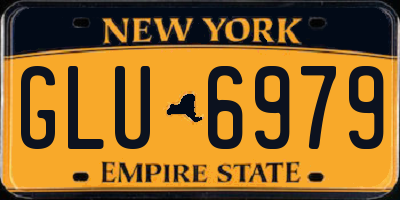 NY license plate GLU6979