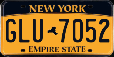 NY license plate GLU7052