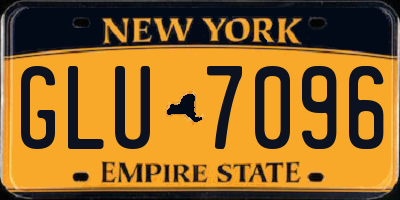 NY license plate GLU7096