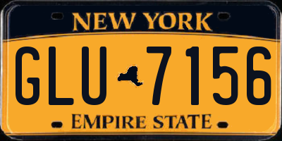 NY license plate GLU7156