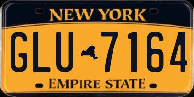 NY license plate GLU7164