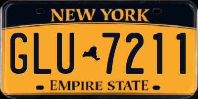 NY license plate GLU7211