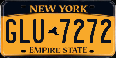 NY license plate GLU7272