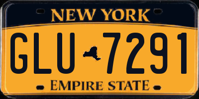 NY license plate GLU7291