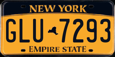 NY license plate GLU7293