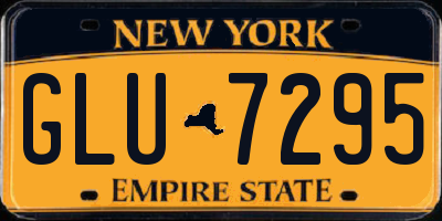 NY license plate GLU7295