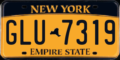 NY license plate GLU7319