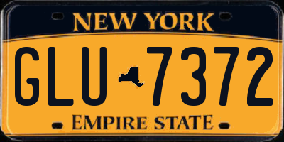 NY license plate GLU7372