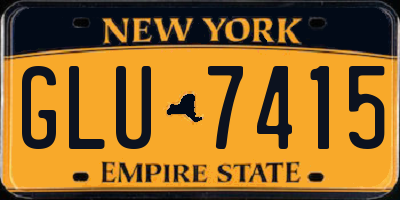 NY license plate GLU7415