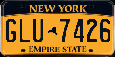 NY license plate GLU7426