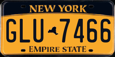 NY license plate GLU7466