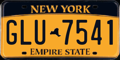 NY license plate GLU7541