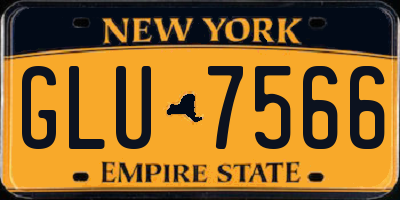 NY license plate GLU7566