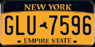 NY license plate GLU7596
