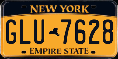 NY license plate GLU7628