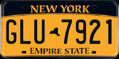 NY license plate GLU7921