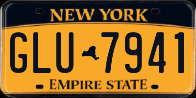 NY license plate GLU7941