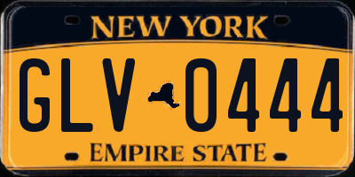 NY license plate GLV0444