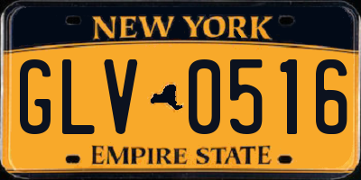 NY license plate GLV0516