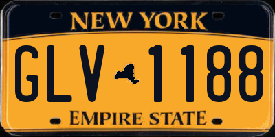 NY license plate GLV1188