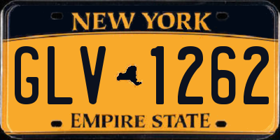 NY license plate GLV1262