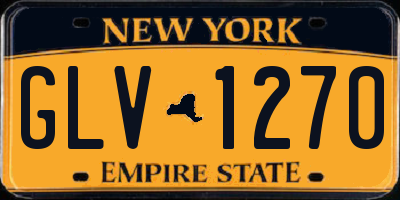 NY license plate GLV1270