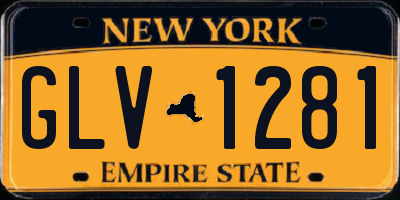 NY license plate GLV1281