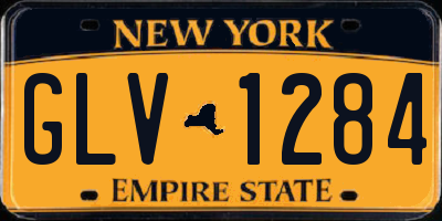 NY license plate GLV1284