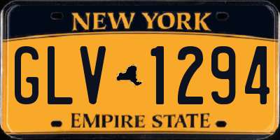 NY license plate GLV1294
