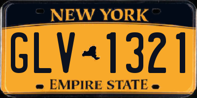 NY license plate GLV1321
