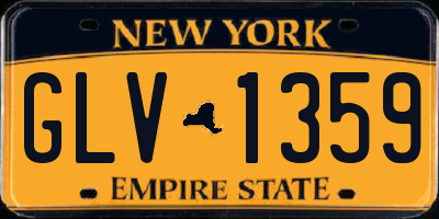 NY license plate GLV1359