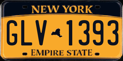 NY license plate GLV1393