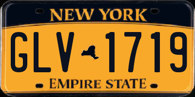 NY license plate GLV1719