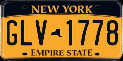 NY license plate GLV1778