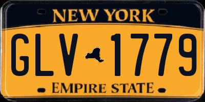NY license plate GLV1779