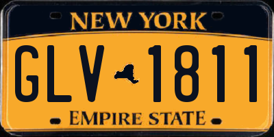 NY license plate GLV1811