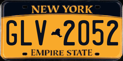 NY license plate GLV2052