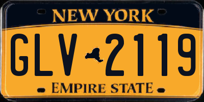 NY license plate GLV2119
