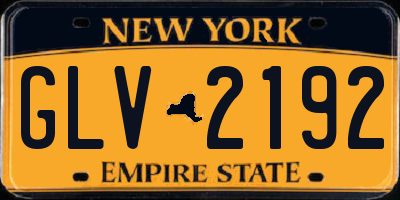 NY license plate GLV2192