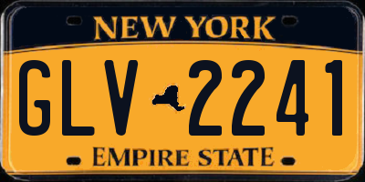 NY license plate GLV2241