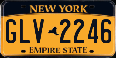 NY license plate GLV2246