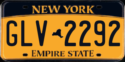 NY license plate GLV2292