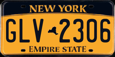 NY license plate GLV2306