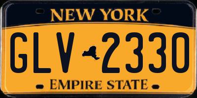NY license plate GLV2330