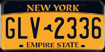 NY license plate GLV2336