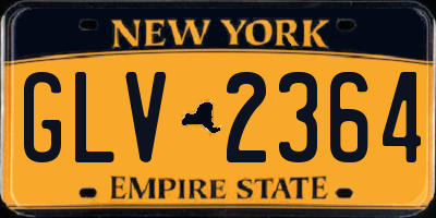 NY license plate GLV2364